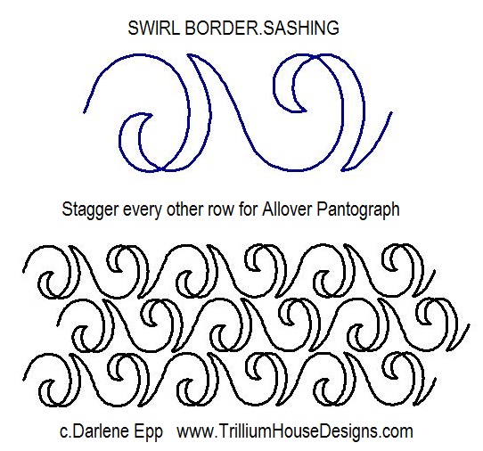 Swirl Border Sashing-image